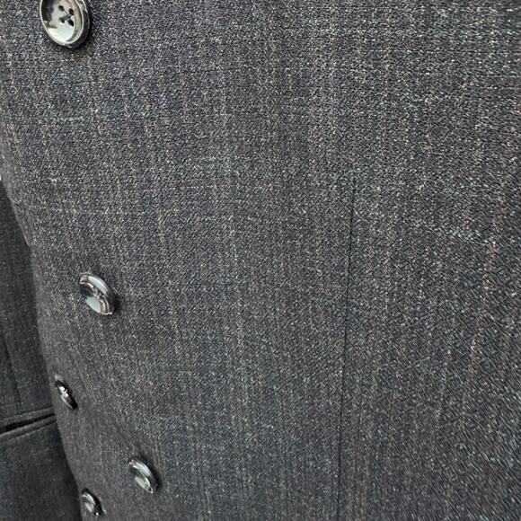 1960s Maxwell’s Double Breasted Mod Gray Wool Jacket 38S Hong Kong Hand Tailored - Picture 8 of 16